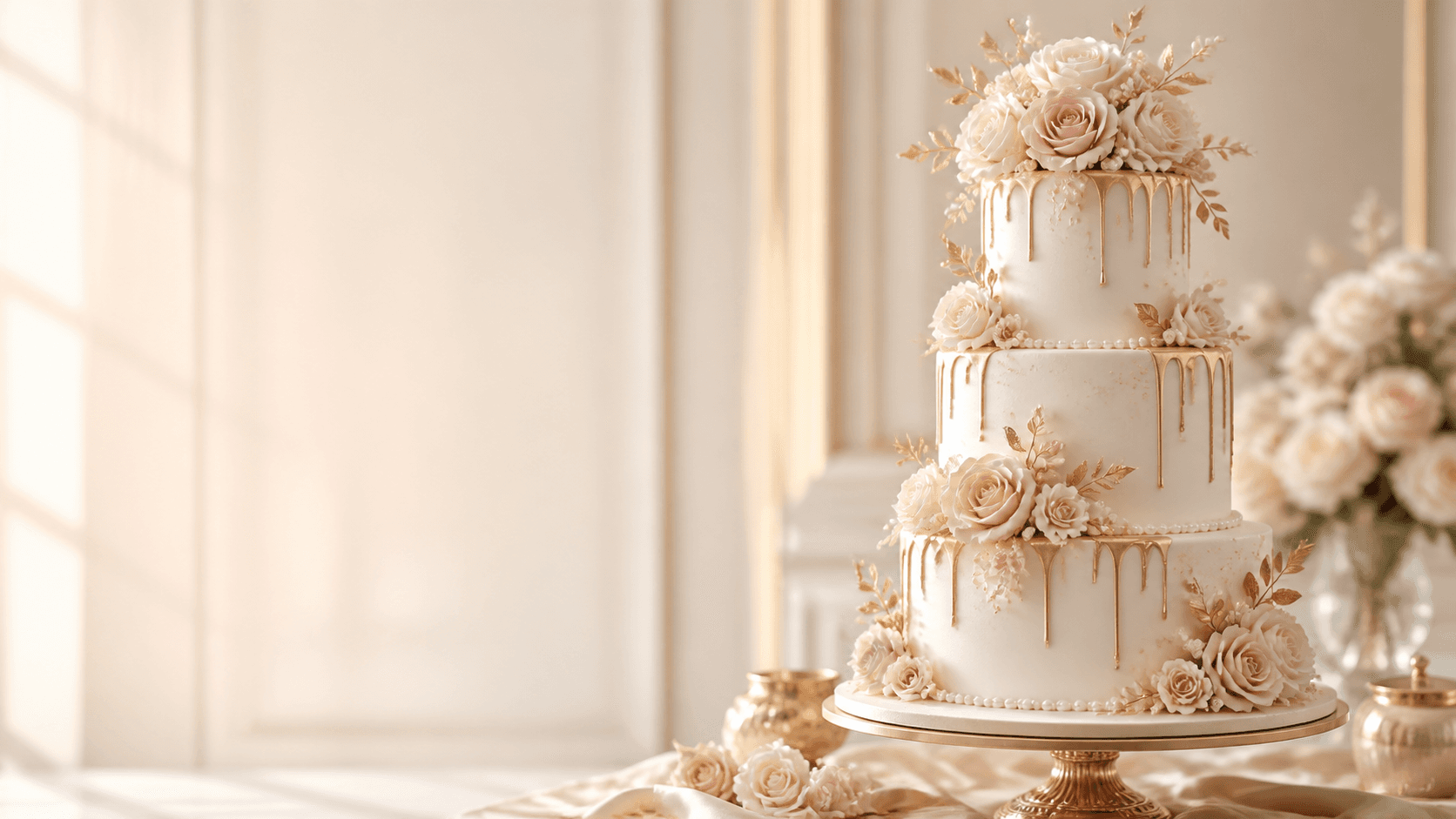 Luxury floral cake by The Baker's Store